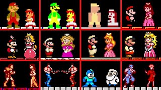 All Endings in Super Mario Bros Crossover4K [upl. by Nosidam]