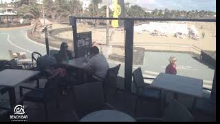 Webcam Lanzarote  Live Stream from the Beachbar in Costa Teguise [upl. by Assiruam362]