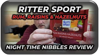 WOW theres a LOT of ALCOHOL in this  Ritter Sport Rum Raisins amp Hazelnuts Chocolate REVIEW [upl. by Grossman]