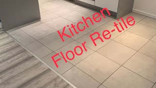 Retiling of a kitchen floor [upl. by Nniuq]