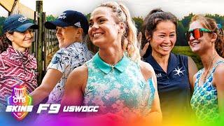 OTB SKINS 107  F9  US WOMENS DISC GOLF CHAMPIONSHIP [upl. by Amato539]