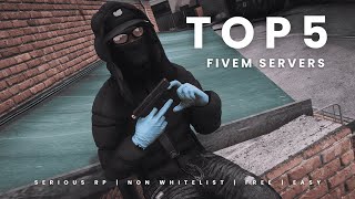 TOP 5 Best GTA 5 Roleplay Fivem Servers [upl. by Assirual]