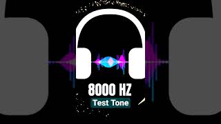 8000 Hz Test Tone  Tinnitus Frequency [upl. by Sivlek195]