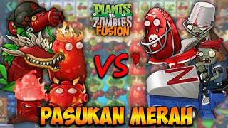 Pasukan Merah Vs All Zombie  Pvz Fusion Indonesia [upl. by Mraz]