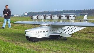 GIGANTIC RC SCALE FLYING BOAT DORNIER DO X  Faszination Modellbau Friedrichshafen 2016 [upl. by Akceber602]