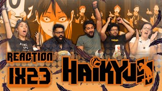 Haikyuu 1x23  The Point That Changes The Momentum  Group Reaction [upl. by Henrie]