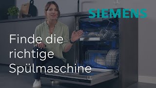 Finde die richtige Geschirrspülmaschine  Siemens Geschirrspüler [upl. by Anivlek20]