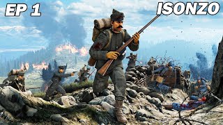 Gameplay dIsonzo  La première guerre mondiale sur le front Italien [upl. by Osborn67]