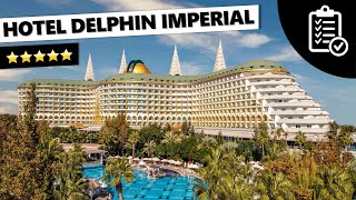 Delphin Imperial Allinclusive Luxury Resort Hotel in Antalya  Turkey [upl. by Alenson]