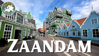 🇳🇱 Zaandam Netherlands  📷 Unique Architecture 🏘 4K Walking Tour through the City Center [upl. by Einoj457]