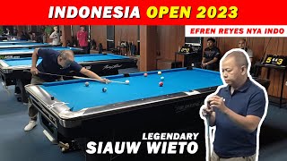 EFREN REYES NYA INDONESIA  SIAUW WIETO  Indonesia Open 10 Ball 2023 [upl. by Zedekiah]