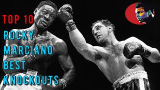 Top 10 Rocky Marciano Best Knockouts  Highlights HD ElTerribleProduction​ [upl. by Ivad]