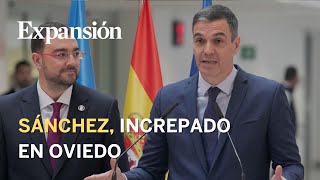 Sánchez increpado en un acto en un hospital de Oviedo [upl. by Kape]