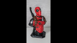 Deadpool bust  Timelapse with Ender 3V2 15 shorts [upl. by Steinke]