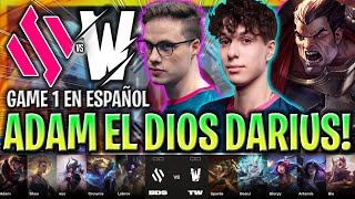 POR ESTO ADAM ES EL MEJOR DARIUS DEL MUNDIAL 😱  BDS vs TW Game 1 WORLDS PLAY IN 2023 LVP ESPAÑOL [upl. by Geraldine130]