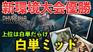 【MTGアリーナ】環境初期大会優勝は白単ミッド 骨化や放浪者で強化され上位は白単だらけに スタンダード【MTG ArenaMagic The Gathering】 [upl. by Michale498]