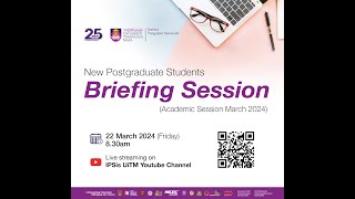 New PG Students Briefing Session Semester March 2024 [upl. by Nylatsirk]