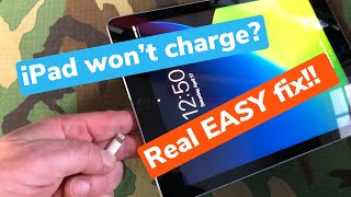 iPad not charging or Loose port DIY Real EASY fix  Save your  iPhone too [upl. by Hairem]