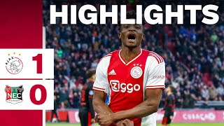 Three points at home 🔒  Highlights Ajax  NEC  Eredivisie [upl. by Locklin]