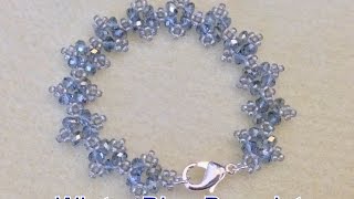 Winter Blue Bracelet Beginner Tutorial [upl. by Garlanda]