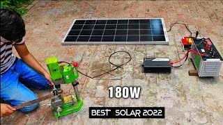 12V 180W Solar Panel System amp Battery for 220V AC Load DIY [upl. by Mariya]