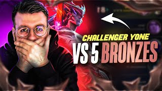 CHALLENGER YONE CONTRE 5 BRONZES  SANS LE LETHAL TEMPO LE CHAMPION EST PUISSANT  ft Misanthiel [upl. by Amelus338]