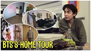 BTSs Home Tour Jimin V Jungkook RM JHope [upl. by Analle]