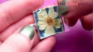 How to Make a Pressed Flower Pendant [upl. by Yesnek]