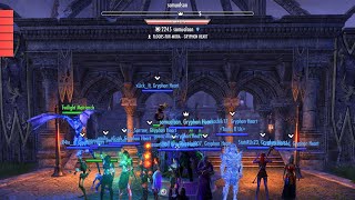 ESO Gryphon Heart  Warden Healer Kite POV  129816 [upl. by Liauqram]