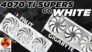 WHITE RTX 4070 Ti SUPERs are here  Gigabyte Aero amp Palit GamingPro [upl. by Curson]