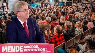 Réunion publique avec JeanLuc Mélenchon à Mende [upl. by Cross]