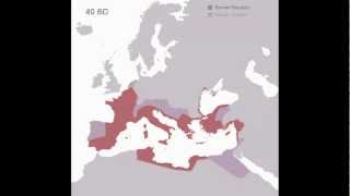 Animated History of the Roman Empire 510 BC  1453 AD [upl. by Dlaner505]