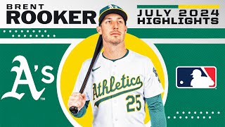 Brent Rooker has been undertheradar for the As 11 HR in July Full July 2024 MLB highlights [upl. by Hadias]