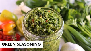 GREEN SEASONING  Jehan Can Cook  Caribbean Green Seasoning [upl. by Ann]