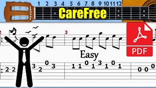 Carefree  Kevin MacLeod Guitar tab [upl. by Belayneh]