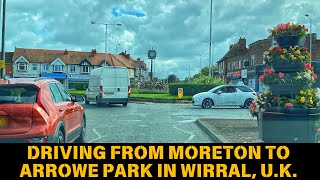 Driving in Wirral from Moreton Station to Arrowe Park Hospital  Driving Hyperlapse  Driving in UK [upl. by Feliza657]