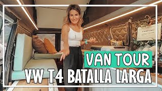 Volkswagen camper con cama arriba ⬆️ furgoneta VW T4 con techo elevable 🚐Transporter Batalla larga [upl. by Eamanna21]