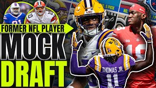 2024 NFL Mock Draft 20 Where do the ELITE WRs land  All 32 FirstRound Picks  CBS Sports [upl. by Hillie]