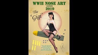 2019 WWII NOSE ART PINUP Calendar video [upl. by Ahseinet]