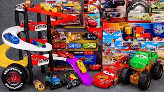 Disney Pixar Cars Unboxing Review  Lightning McQueen RC Car  Parking Garage PlaySet Monster Truck [upl. by Eimma]