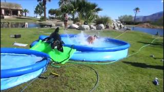 FAIL Slip and Slide  Girl looses her top and bottom [upl. by Man]