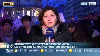 Flashs Info Manif Pour Tous 18h30 19h00 21h00 21h30 sur BFM TV 120413 [upl. by Francesca]