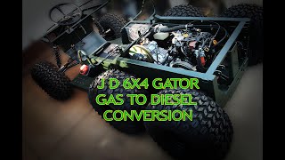 Gator 6x4 gas to diesel conversion [upl. by Eerol]