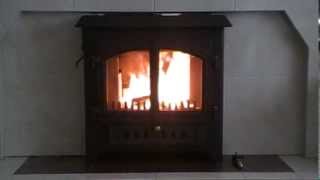 Woodwarm 35kw Enigma inset multi fuel stove [upl. by Aneleve987]