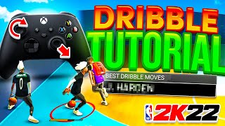 BEST DRIBBLE MOVES  HANDCAM DRIBBLE TUTORIAL IN NBA 2K22 HOW TO DRIBBLE FAST CURRENT GEN amp NEXTGEN [upl. by Aramal]