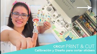 IMPRIMIR Y CORTAR CON CRICUT ⚡I crear Stickers en cricut desde cero [upl. by Oniger223]