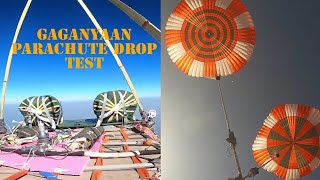 Gaganyaan Integrated Main Parachute Airdrop Test IMAT from IL76 Aircraft ISRO  VSSC [upl. by Atsed]