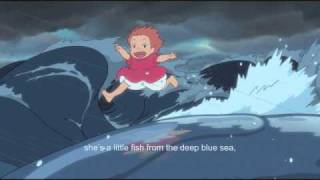 PONYO English theme song Movie Ver 崖の上のポニョ by Frankie Jonas amp Noah Cyrus [upl. by Esaj18]