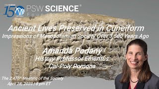 PSW 2476 Ancient Lives Preserved in Cuneiform  Amanda Podany [upl. by Malita984]