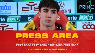 PRESS AREA  VEROLI NEL DOPO GARA DI CATANZARO  PALERMO 🎙️ [upl. by Dev481]